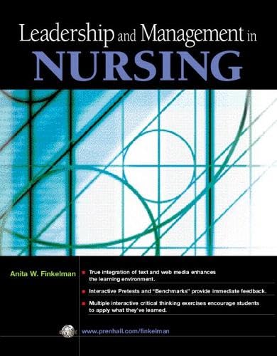 Leadership and management in nursing Cover