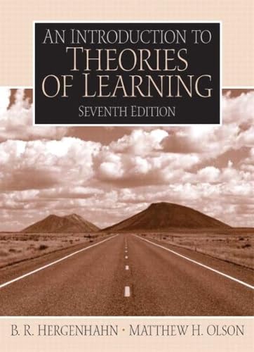 An introduction to theories of learning Cover