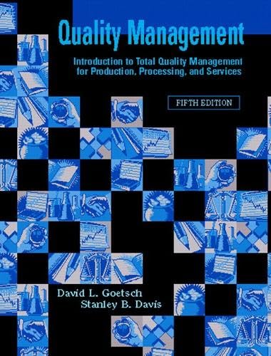Quality Management (5th Edition) Cover
