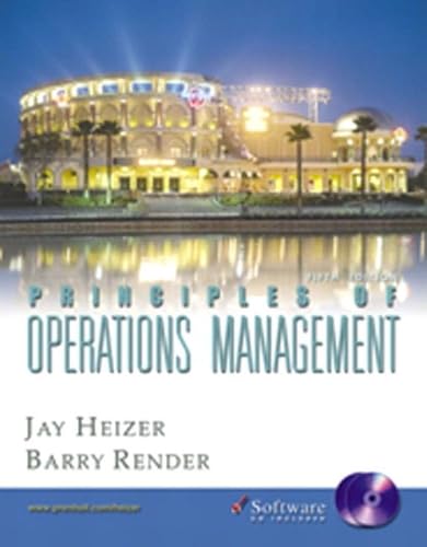 Principles of Operations Management and Student CD-ROM, Fifth Edition Cover