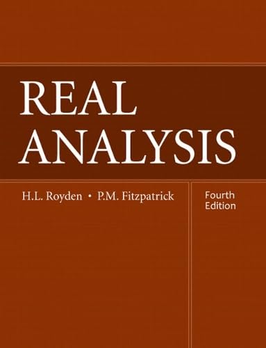 Real Analysis (4th Edition) Cover