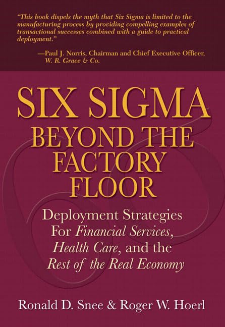 Six Sigma beyond the factory floor Cover