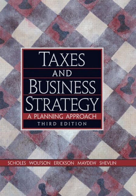 Taxes and business strategy Cover