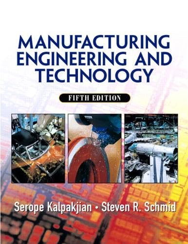 Manufacturing engineering and technology Cover