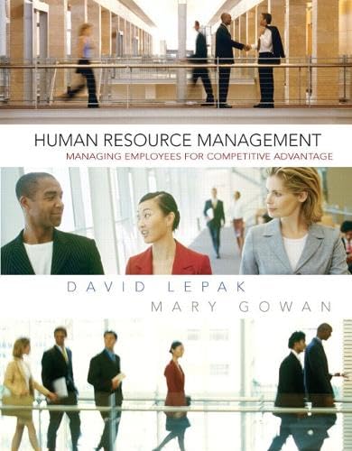 Human Resource Management (Pearson Custom Business Resources) Cover