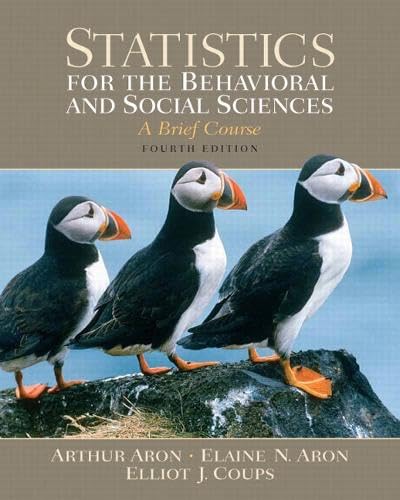 Statistics for the behavioral and social sciences Cover
