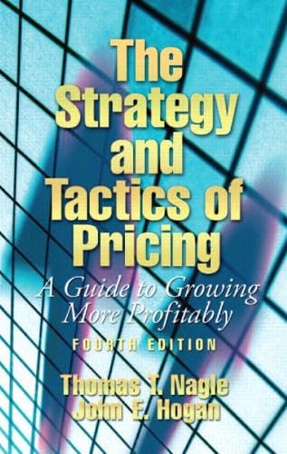 The strategy and tactics of pricing Cover