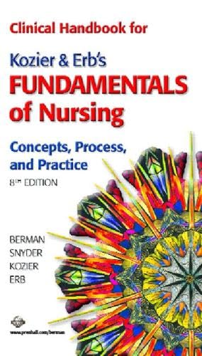 Clinical handbook for Kozier and Erb's fundamentals of nursing Cover