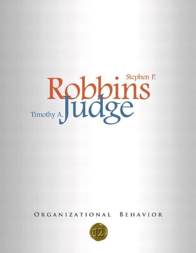 Organizational Behavior & SAL CDROM Pkg (12th Edition) Cover
