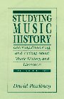 Studying music history Cover