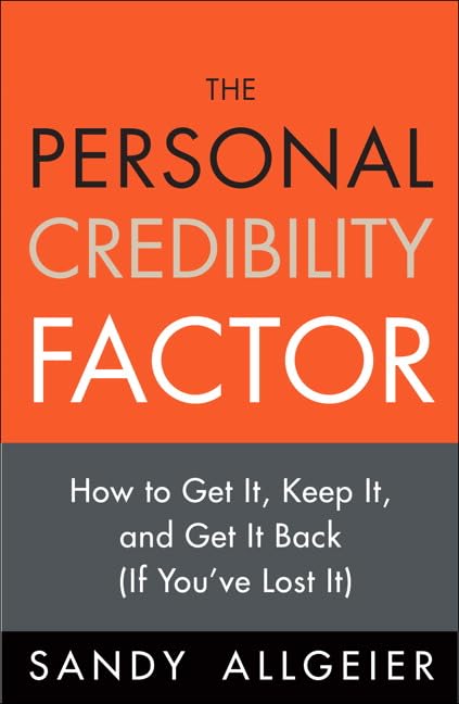 The personal credibility factor Cover