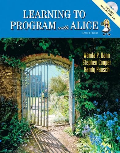Learning to program with Alice Cover