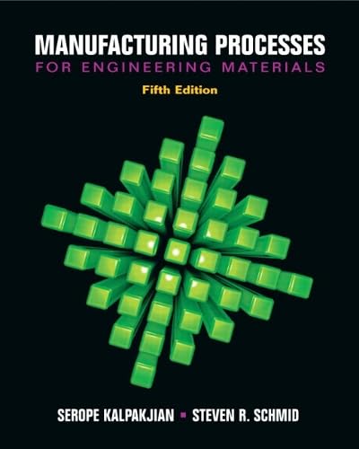 Manufacturing processes for engineering materials Cover