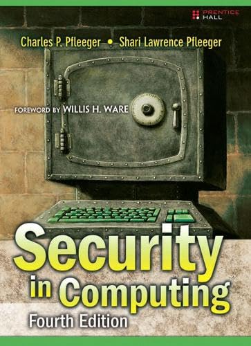 Security in Computing (4th Edition) Cover