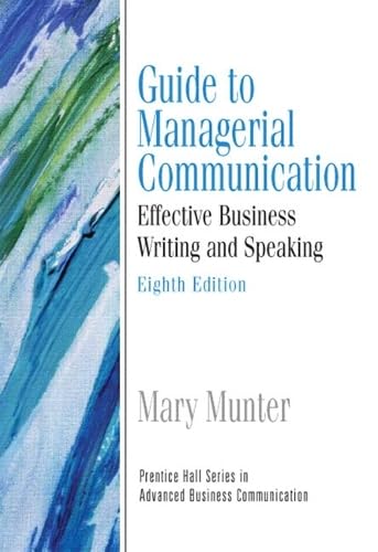 Guide to managerial communication Cover