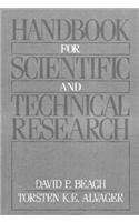 Handbook for scientific and technical research Cover