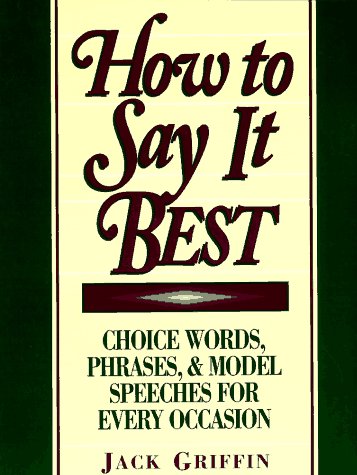 How to say it best Cover