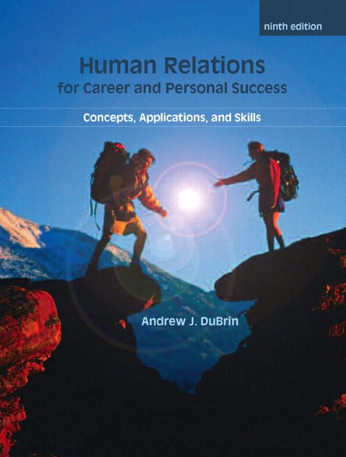 Human relations for career and personal success Cover