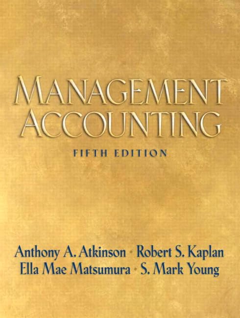 Management Accounting (5th Edition) Cover