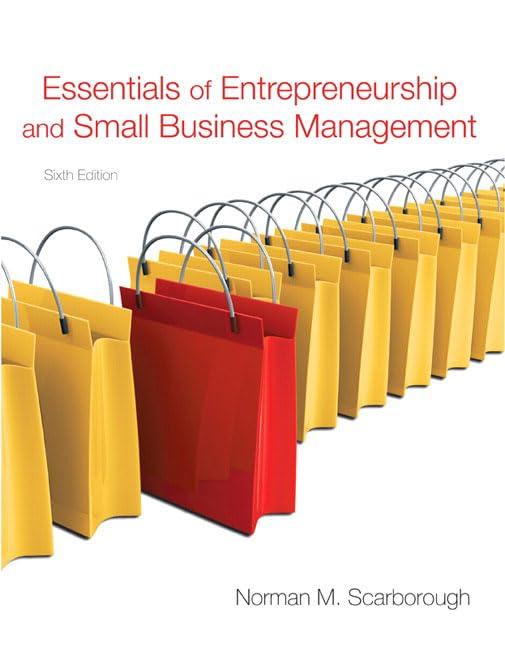 Essentials of entrepreneurship and small business management Cover
