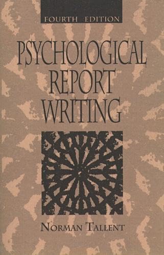 Psychological report writing Cover