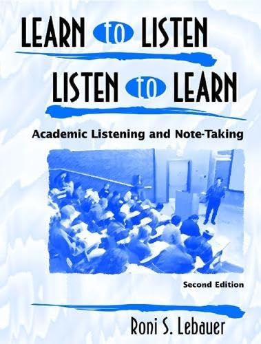 Learn to listen, listen to learn Cover