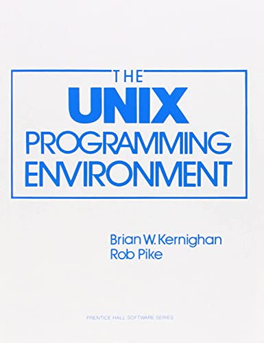 The  UNIX programming environment Cover