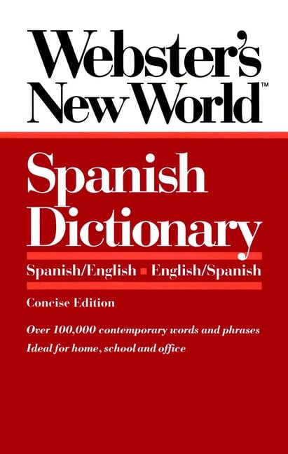 Webster's New World Spanish dictionary. Cover