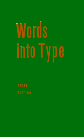 Words into type Cover