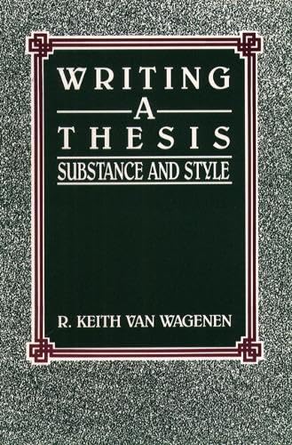 Writing a thesis Cover