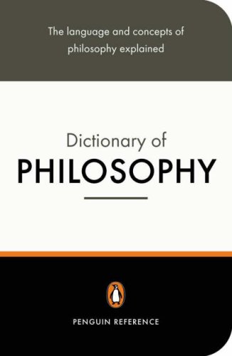 The Penguin dictionary of philosophy Cover