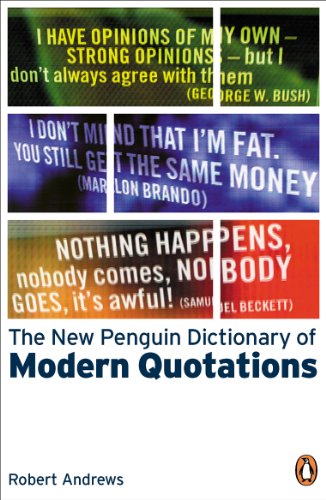 The new Penguin dictionary of modern quotations Cover