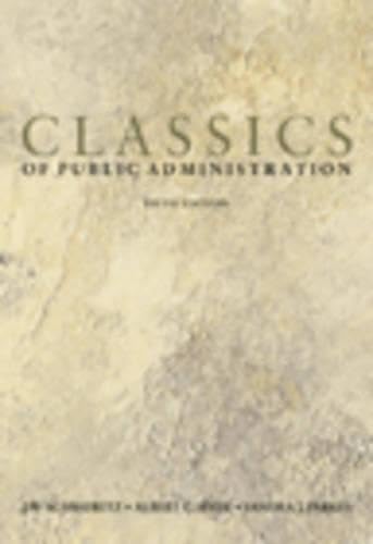 Classics of public administration. Cover