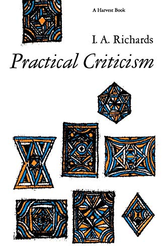 Practical criticism Cover