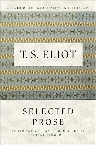 Selected prose of T.S. Eliot Cover
