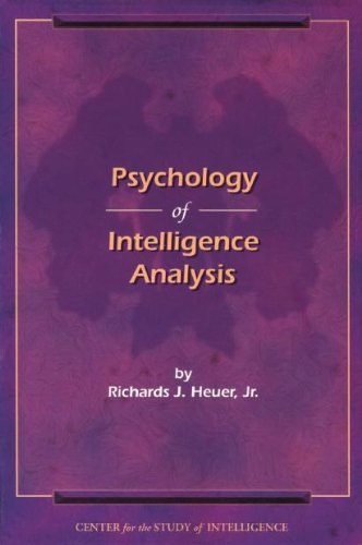 Psychology of Intelligence Analysis Cover