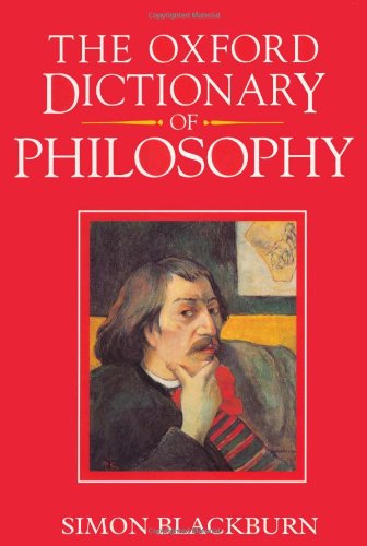 The Oxford dictionary of philosophy Cover