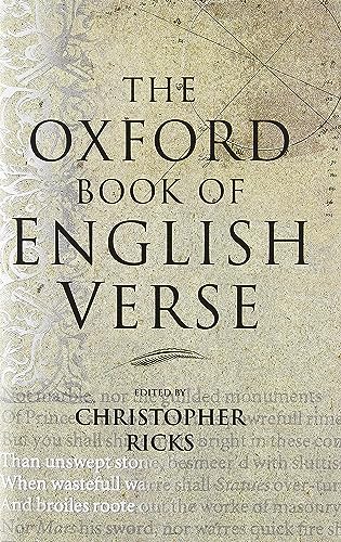 The Oxford book of English verse Cover