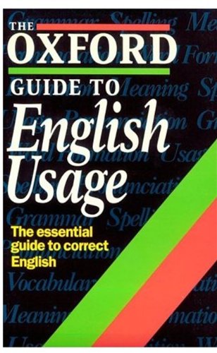 The Oxford guide to English usage Cover