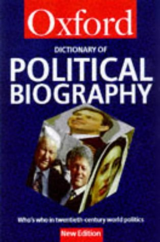 A Dictionary of political biography Cover