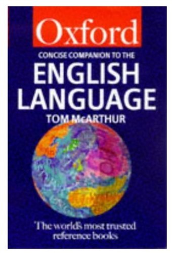 Concise Oxford companion to the English language Cover