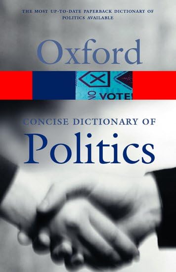 The concise Oxford dictionary of politics. Cover
