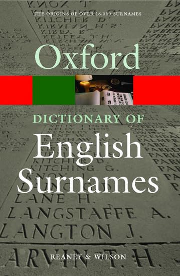 A Dictionary of English Surnames Cover