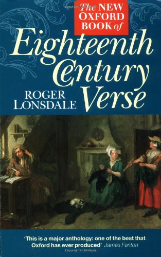 The New Oxford book of eighteenth century verse Cover