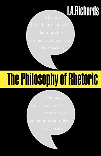 The philosophy of rhetoric Cover