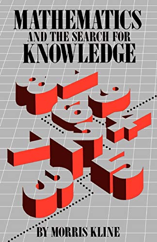 Mathematics and the search for knowledge. Cover