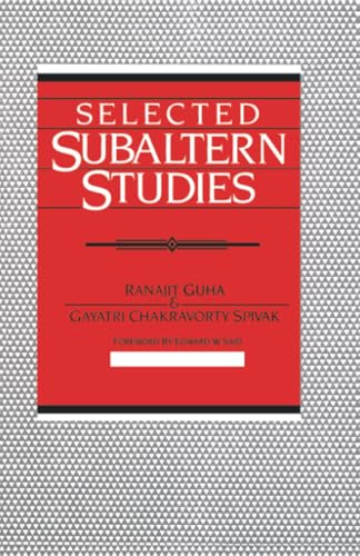 Selected Subaltern studies Cover