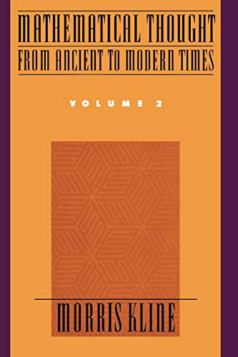 Mathematical thought from ancient to modern times. Cover