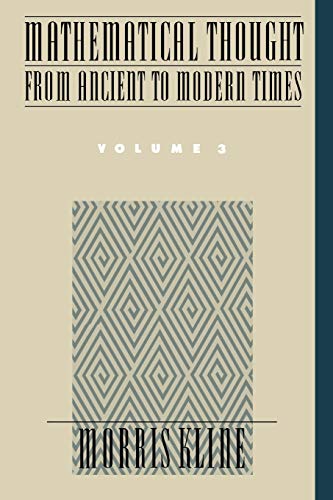 Mathematical thought from ancient to modern times Cover