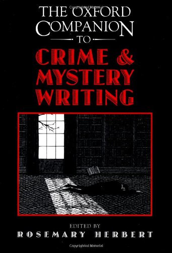 The Oxford Companion to Crime and Mystery Writing Cover